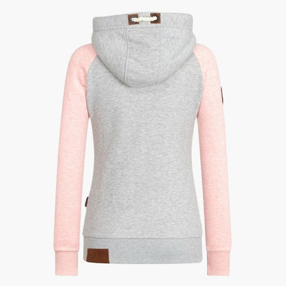 Elarova | Damen Hoodie mit Kordelzug Kapuze