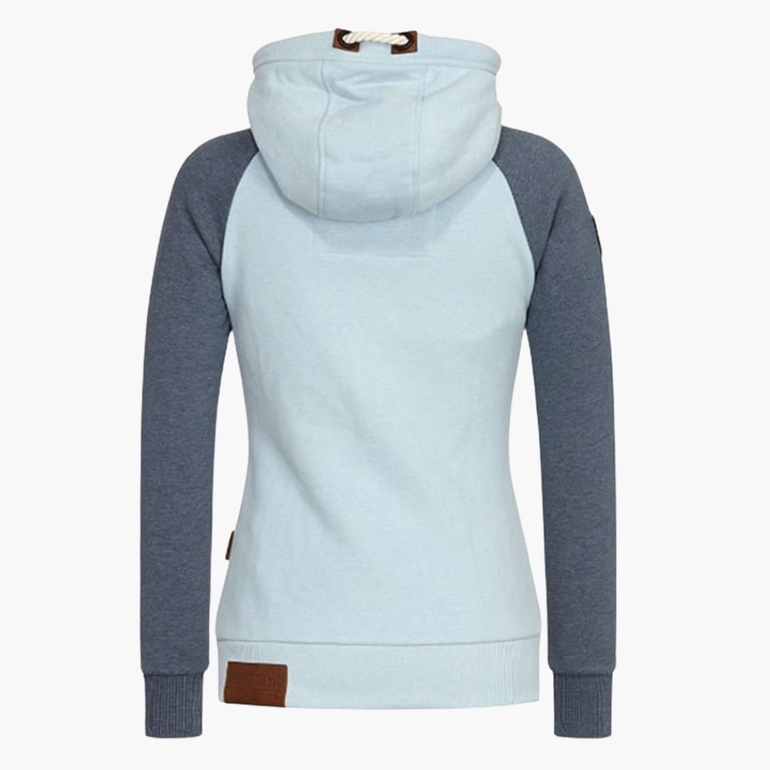 Elarova | Damen Hoodie mit Kordelzug Kapuze