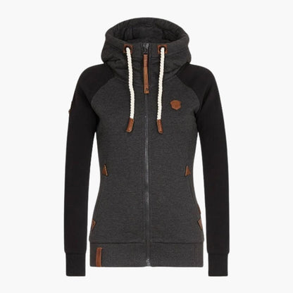 Elarova | Damen Hoodie mit Kordelzug Kapuze