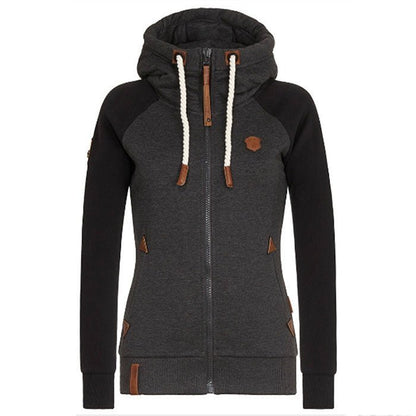 Elarova | Damen Hoodie mit Reißverschluss