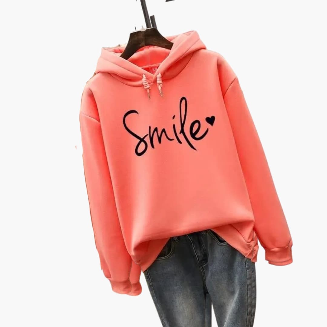 Elarova | Damen Hoodie mit Rippbündchen