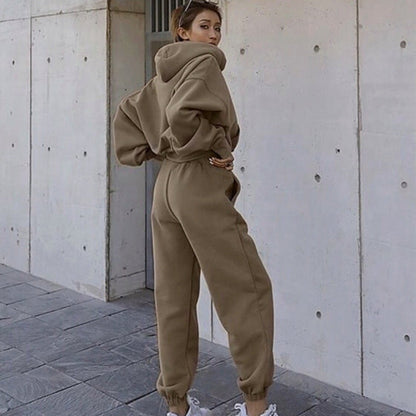 Elarova | Damen Hoodie und JogginghoseSet mit lässigem Schnitt und elastischem Bund