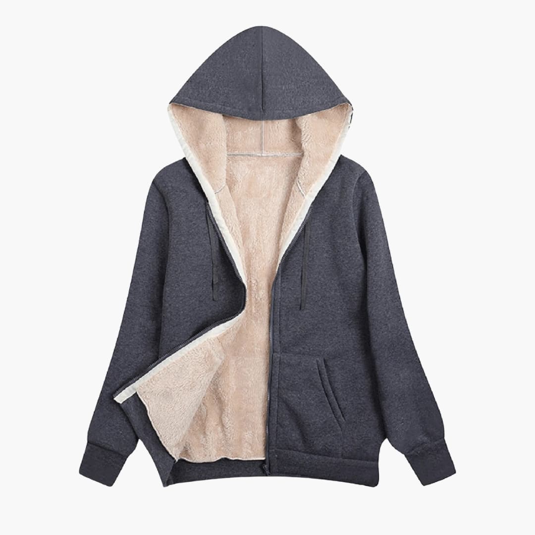 Elarova | Damen Kapuzenjacke mit Reißverschluss