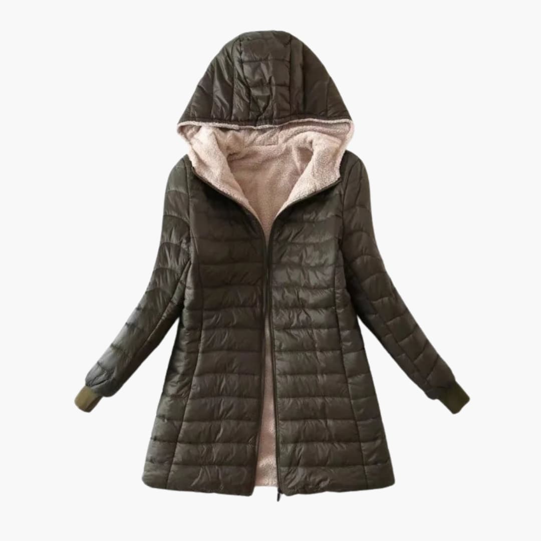 Elarova | Damen Kapuzenjacke mit Steppoberfläche