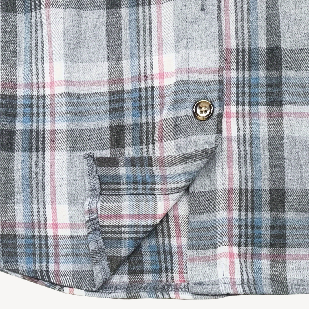 Elarova | Damen Karierte Button-Down-Hemdjacke mit Kapuze