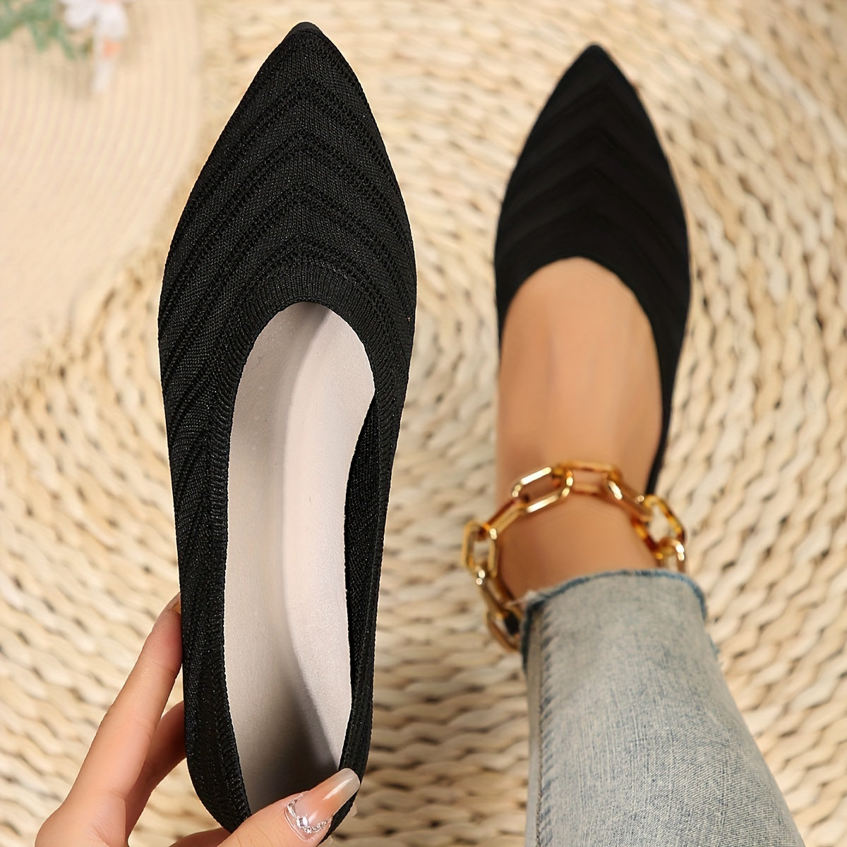 Elarova | Damen Komfort-Flachschuhe