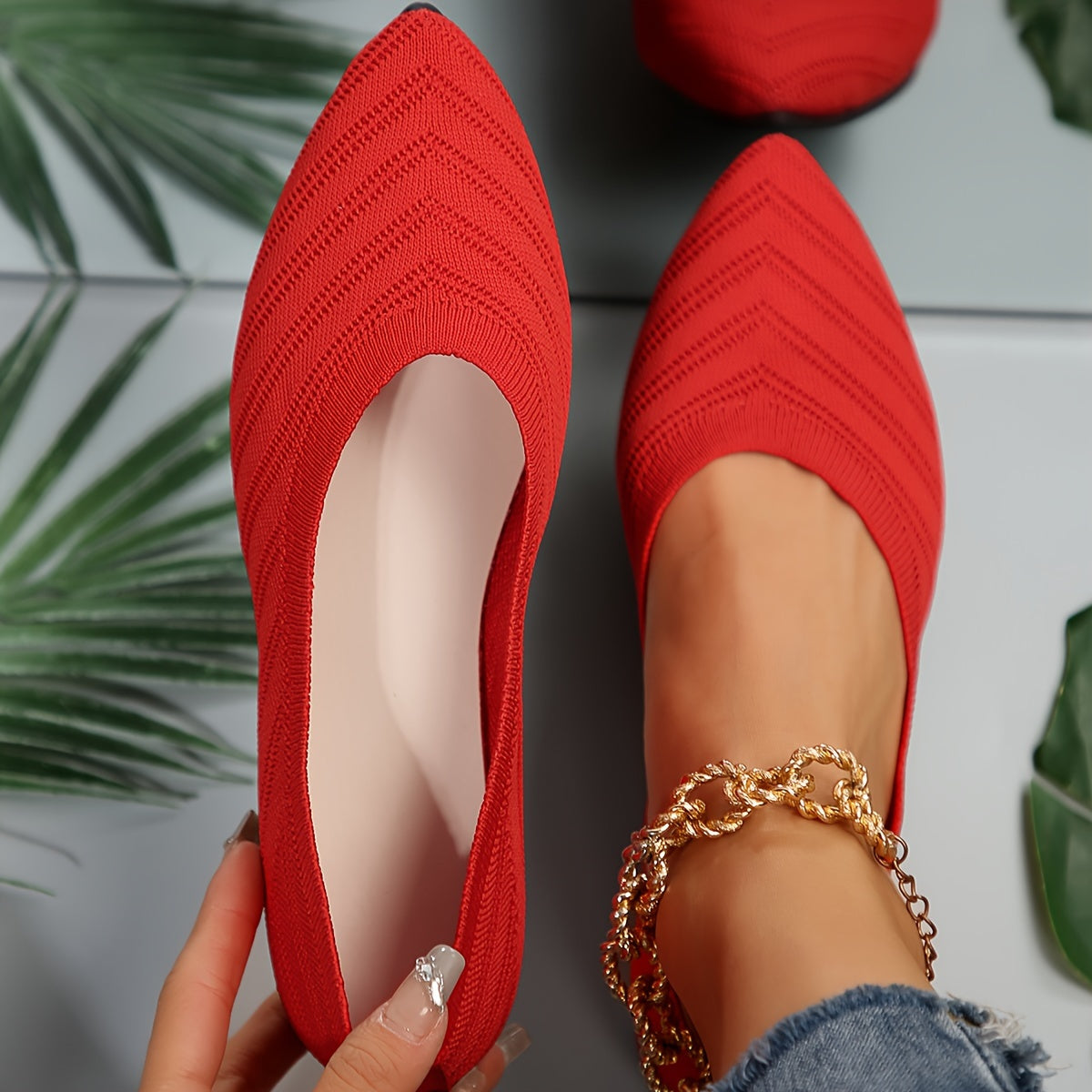 Elarova | Damen Komfort-Flachschuhe