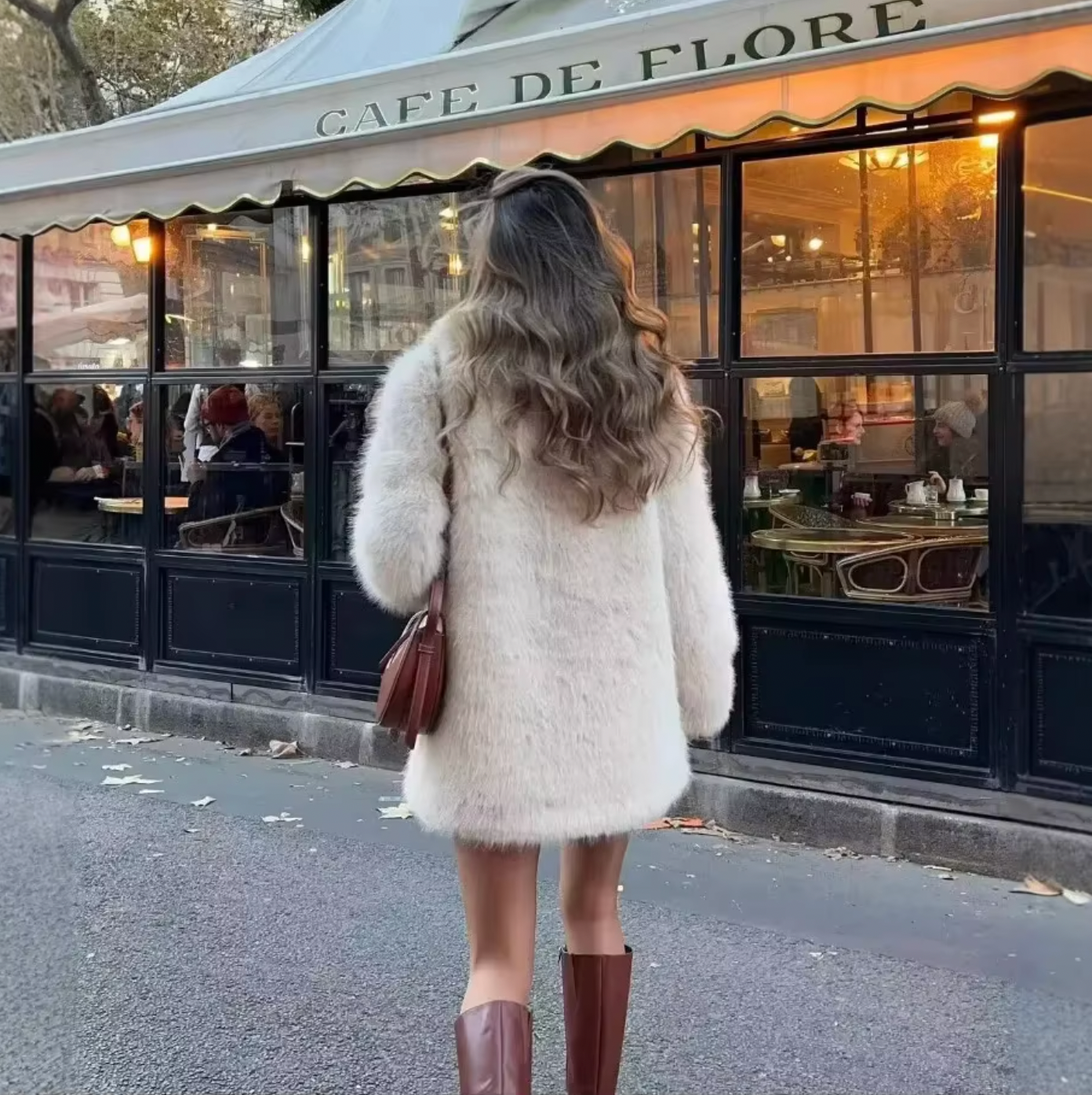 Elarova | Damen Kunstpelzmantel