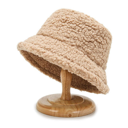 Elarova | Damen-Lammwoll-Bucket-Hut | Warme Outdoor-Panama-Mütze für Frauen