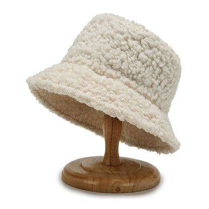 Elarova | Damen-Lammwoll-Bucket-Hut | Warme Outdoor-Panama-Mütze für Frauen