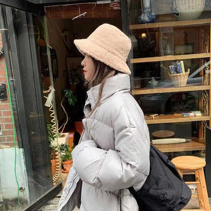Elarova | Damen-Lammwoll-Bucket-Hut | Warme Outdoor-Panama-Mütze für Frauen