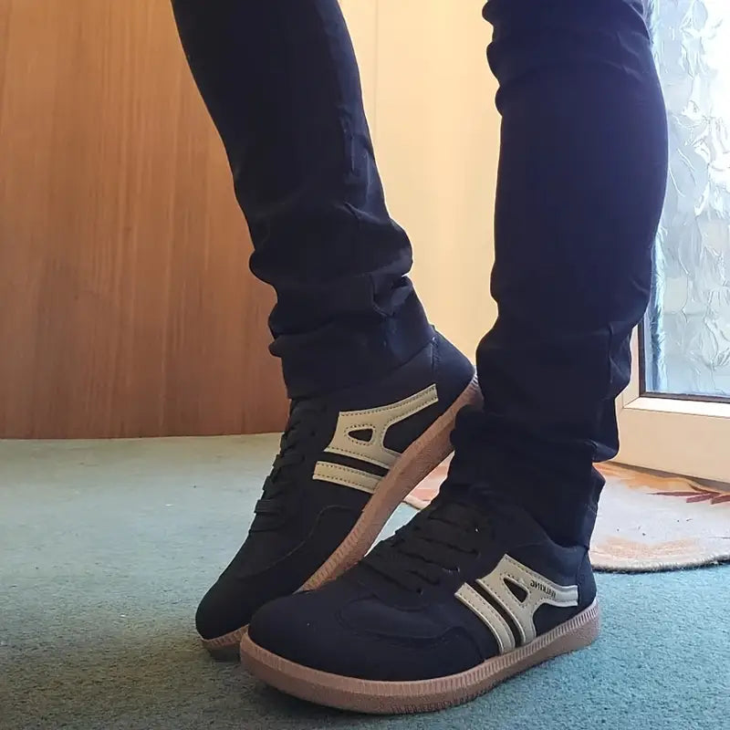Elarova | Damen Lässige Turnschuhe Mit Niedrigem Absatz, Schnürung Mode Schuhe