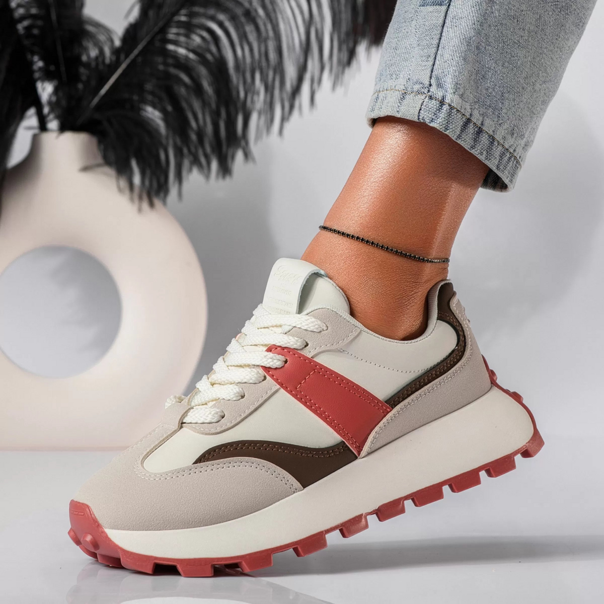 Elarova | Damen Orthopädische Komfort Sneakers Trendy Damenschuhe
