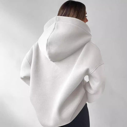 Elarova | Damen Oversized Hoodie mit modernem Kragen und lässiger Passform
