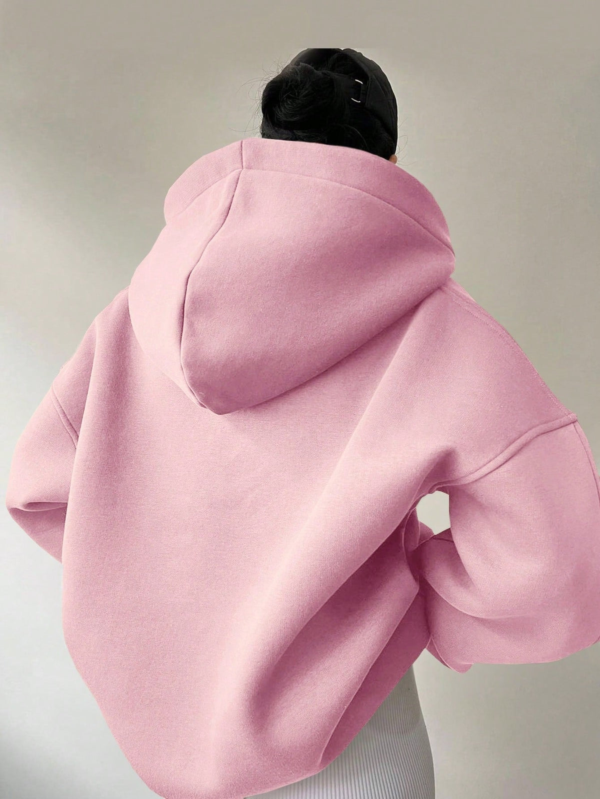 Elarova | Damen Oversized Hoodie mit modernem Kragen und lässiger Passform
