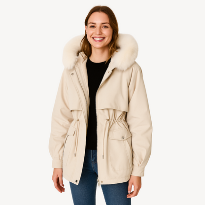Elarova | Damen-Parka mit Kunstpelzfutter