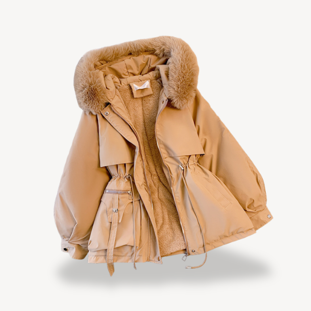 Elarova | Damen-Parka mit Kunstpelzfutter