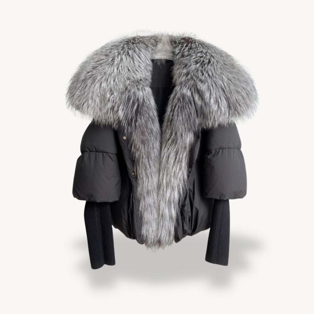Elarova | Damen Pufferjacke aus Kunstpelz