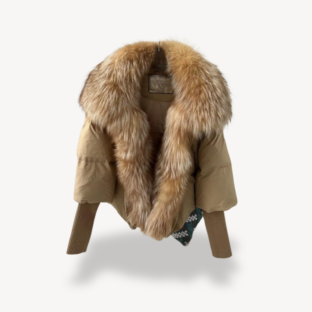 Elarova | Damen Pufferjacke aus Kunstpelz