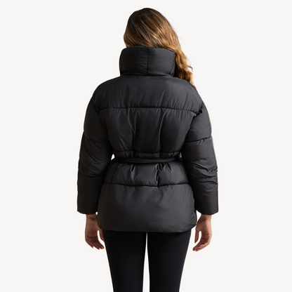 Elarova | Damen Pufferjacke mit Gürtel