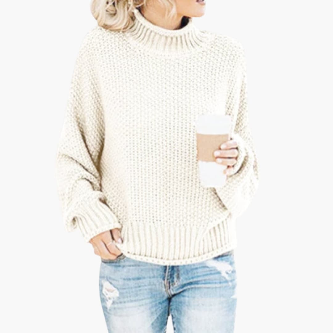 Elarova | Damen Pullover mit Rollkragen