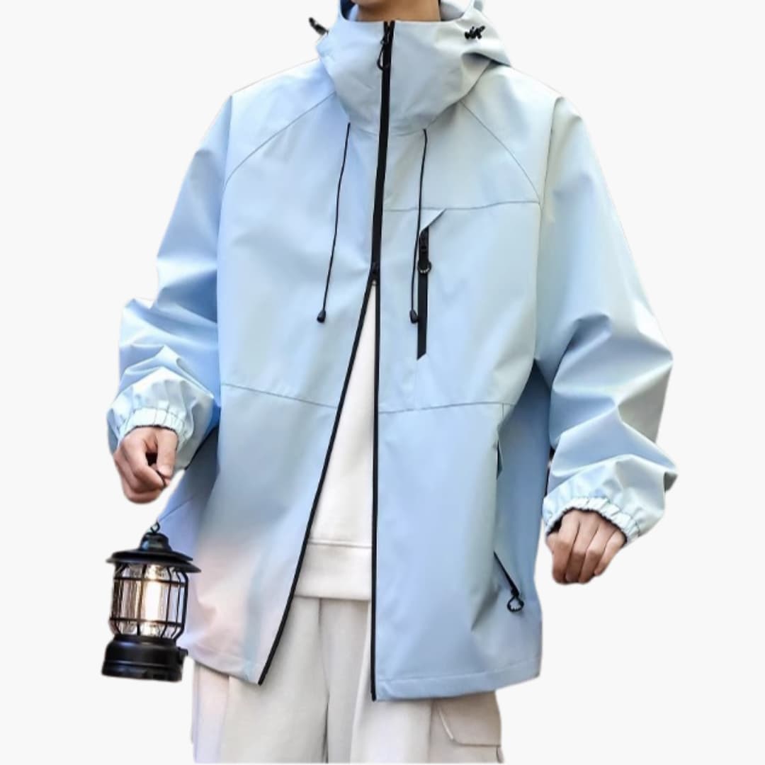 Elarova | Damen Regenjacke mit Kapuze und langen Ärmeln