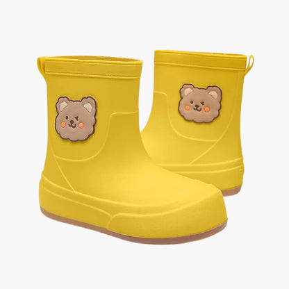 Elarova | Damen Regenstiefel mit Bärenmotiv und strukturierter Sohle