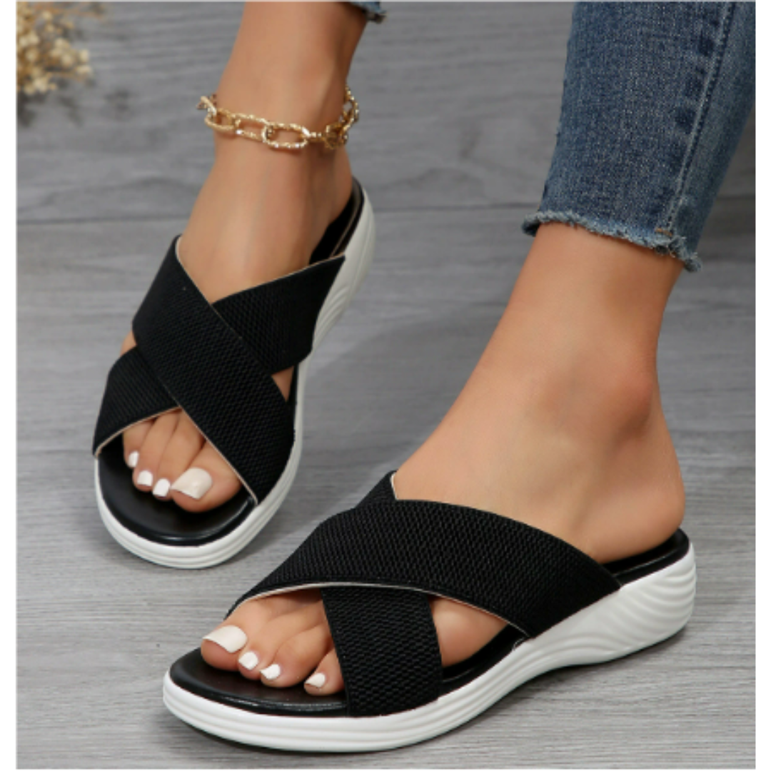 Elarova | Damen Sandalen Atmungsaktiv mit Gepolsterter Sohle