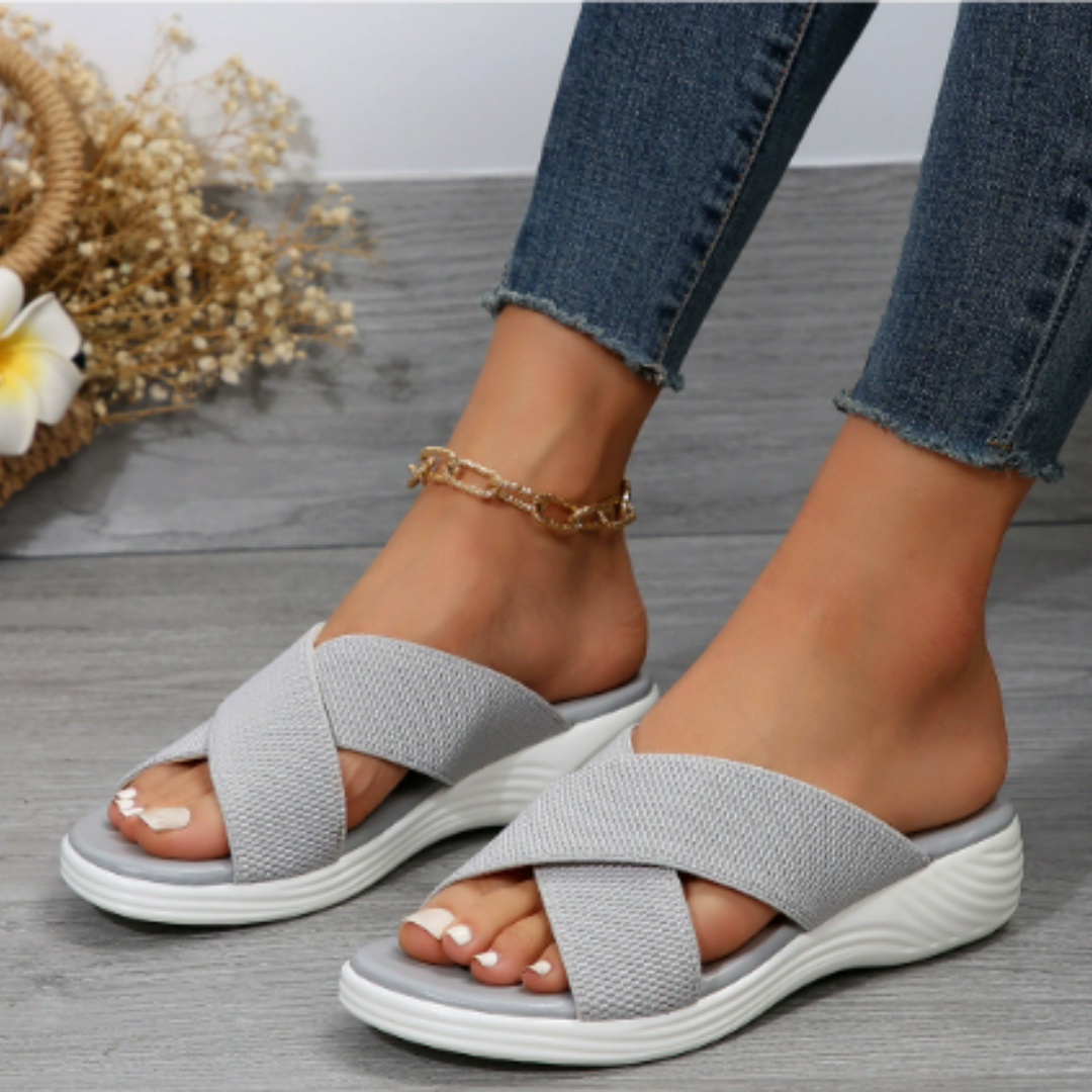 Elarova | Damen Sandalen Atmungsaktiv mit Gepolsterter Sohle