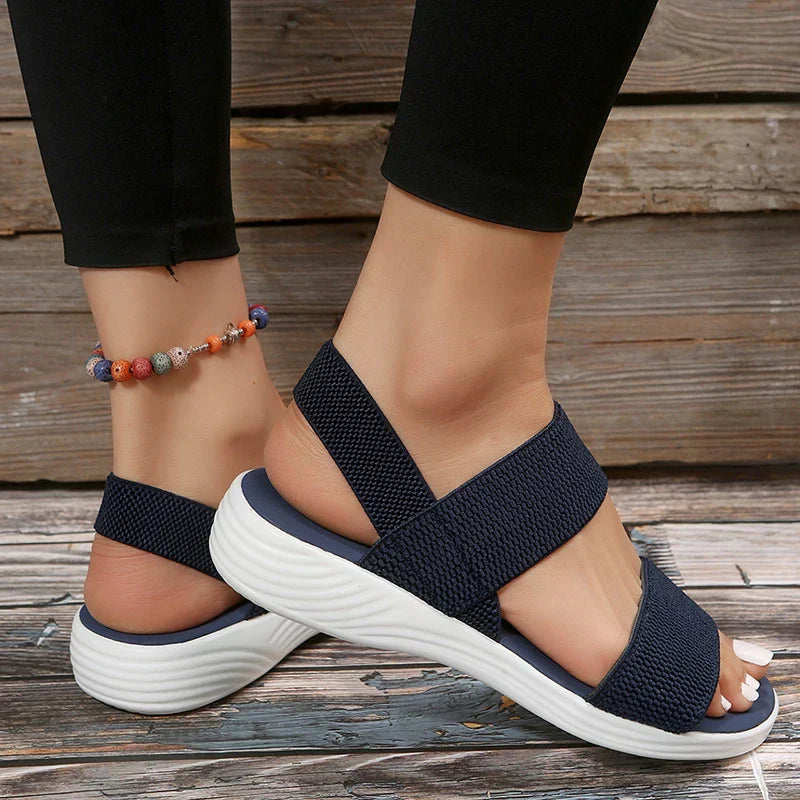 Elarova | Damen Sandalen Ergonomisches Design Mit Verstellbarem Riemen