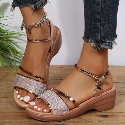 Elarova | Damen Sandalen Ergonomisches Fußbett & Atmungsaktives Design
