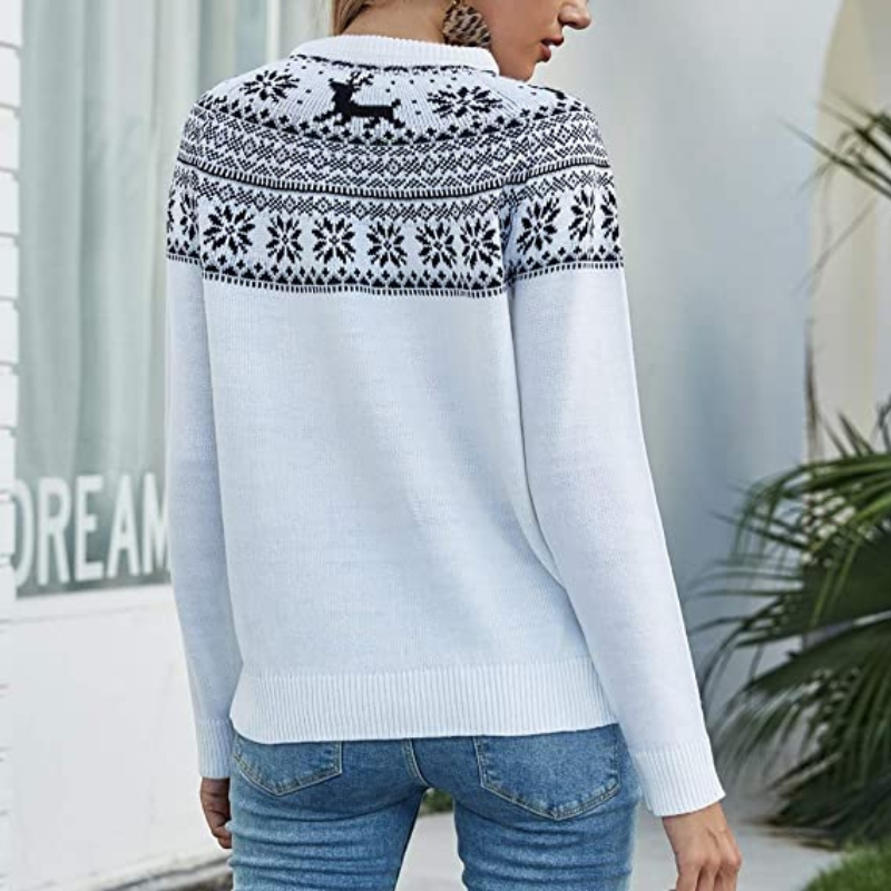 Elarova | Damen Schlichter Pullover