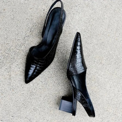 Elarova | Damen Schuhe Stylische Orthopädische Croco Pumps Für Ultimativen Komfort