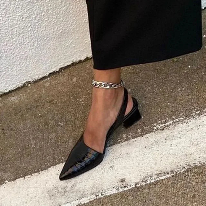 Elarova | Damen Schuhe Stylische Orthopädische Croco Pumps Für Ultimativen Komfort
