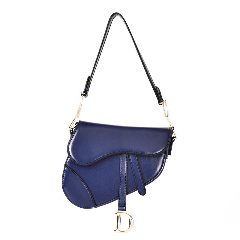 Elarova | Damen Schultertasche Exklusive PULeder Satteltasche mit breitem Riemen und luxuriösem Aussehen