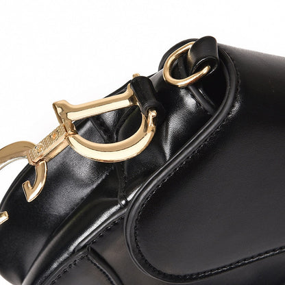 Elarova | Damen Schultertasche Exklusive PULeder Satteltasche mit breitem Riemen und luxuriösem Aussehen