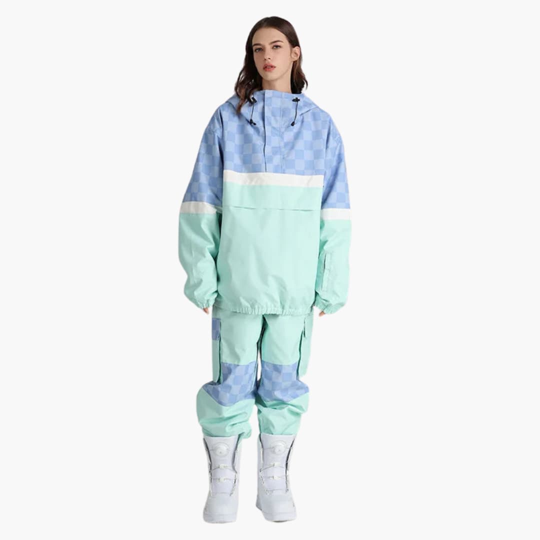 Elarova | Damen Skianzug mit Kapuzenjacke und Cargohose