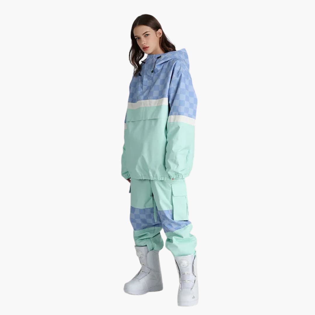 Elarova | Damen Skianzug mit Kapuzenjacke und Cargohose