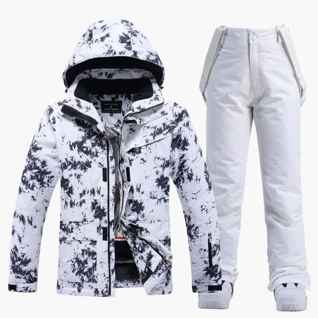 Elarova | Damen-Skianzug mit Kapuzenjacke und Hosenträgerhose