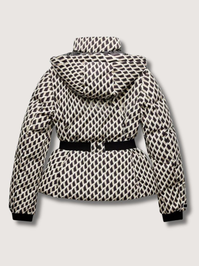 Elarova | Damen-Skijacke mit Gürtel und Schößchen