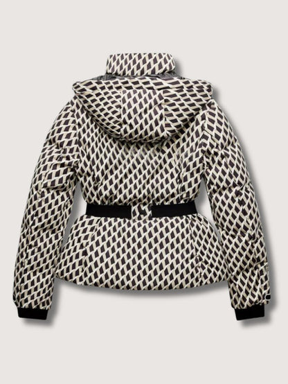 Elarova | Damen-Skijacke mit Gürtel und Schößchen