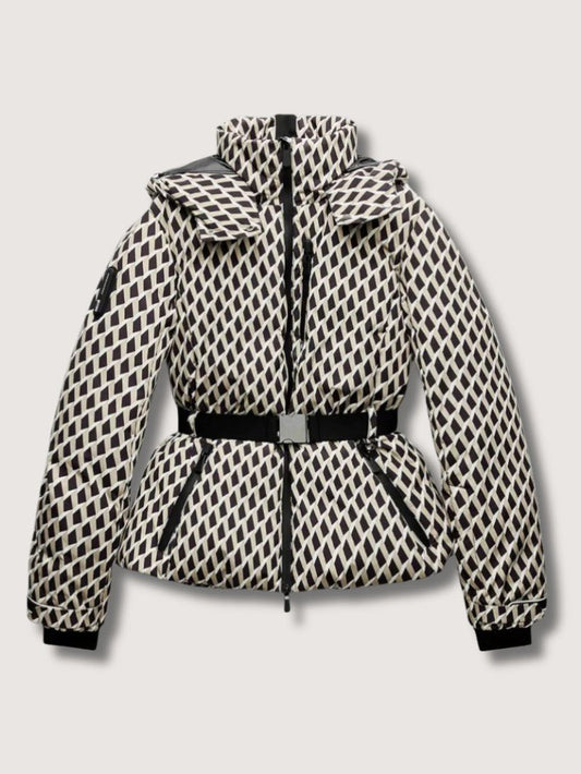 Elarova | Damen-Skijacke mit Gürtel und Schößchen