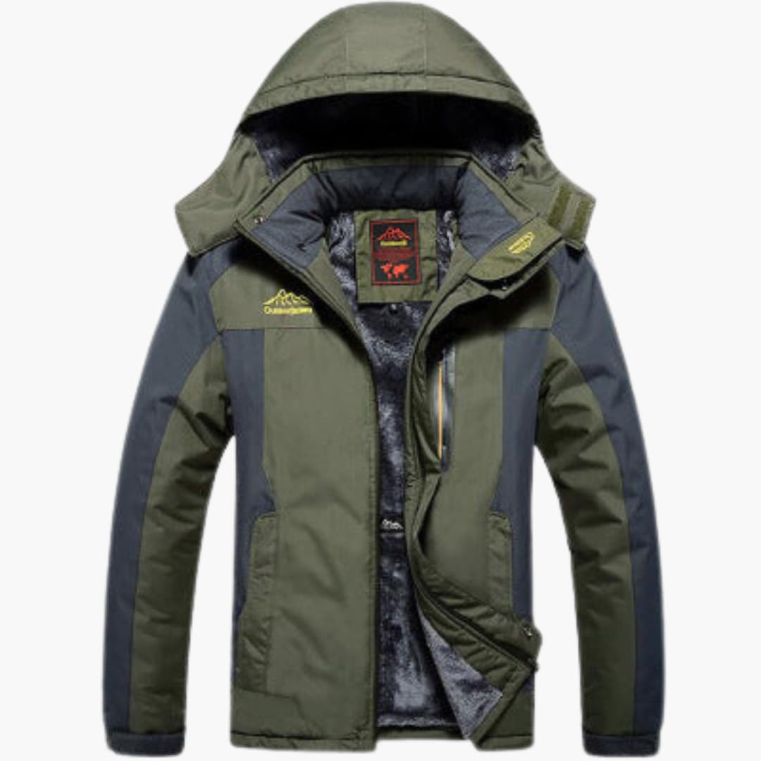 Elarova | Damen Skijacke mit Kapuze, Reißverschluss und mehreren Taschen