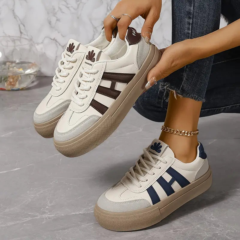 Elarova | Damen Sneakers Atmungsaktiv & Stilvoll Für Ganztägigen Komfort