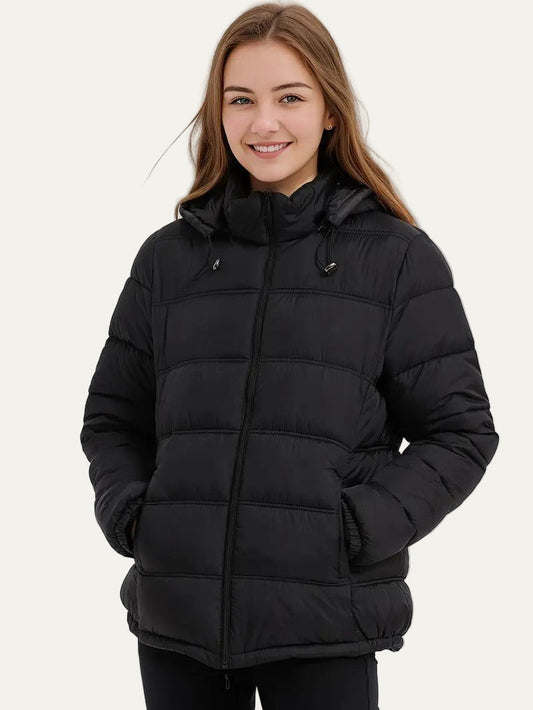 Elarova | Damen-Steppjacke in Hüftlänge