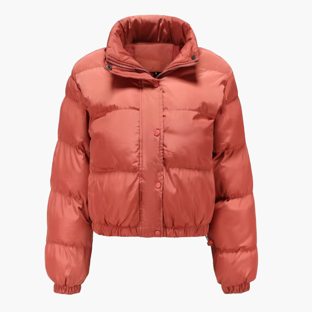 Elarova | Damen Steppjacke mit Kapuze und Reißverschluss