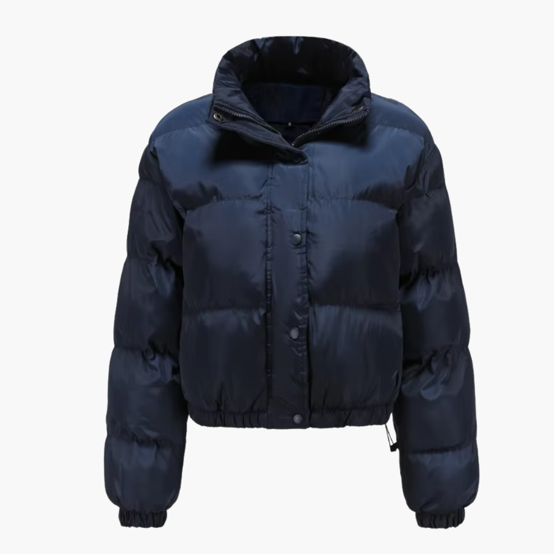 Elarova | Damen Steppjacke mit Kapuze und Reißverschluss