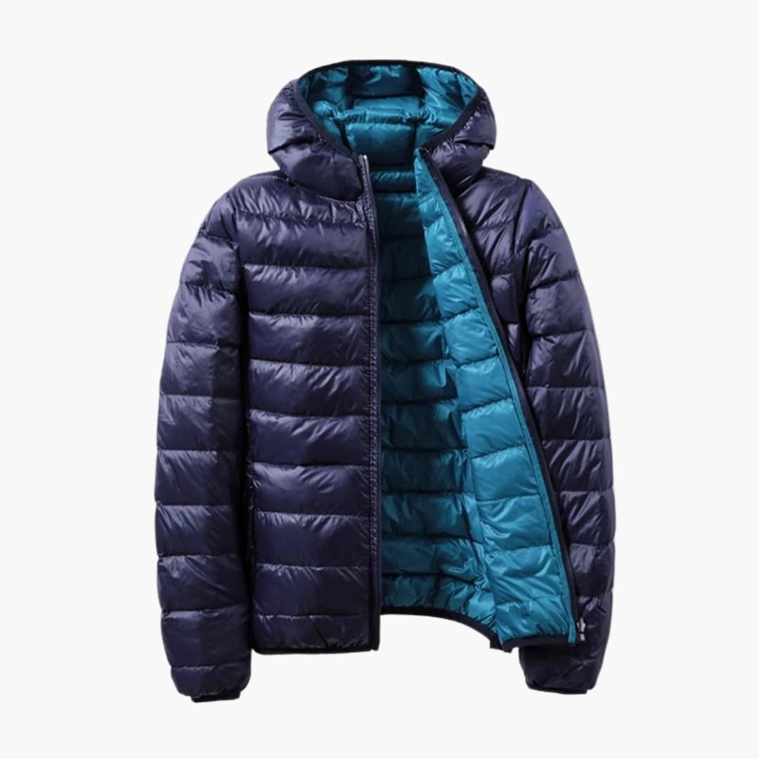 Elarova | Damen Steppjacke mit Kapuze und Reißverschluss