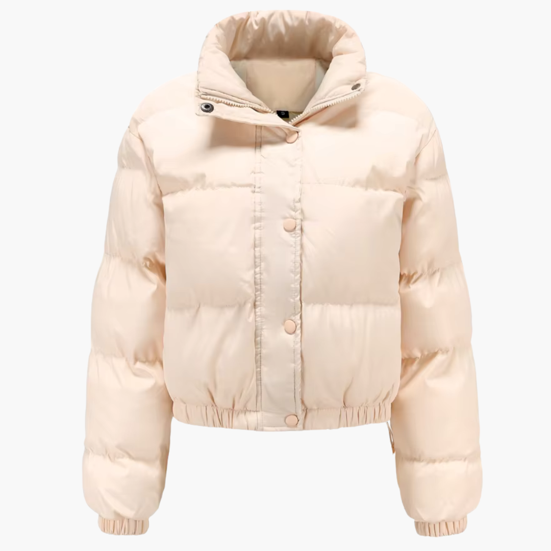 Elarova | Damen Steppjacke mit Kapuze und Reißverschluss