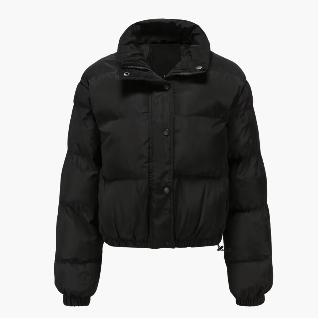 Elarova | Damen Steppjacke mit Kapuze und Reißverschluss